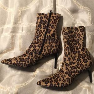 Mix No. 6 Cadaoria Sock Bootie (Cheetah Print)